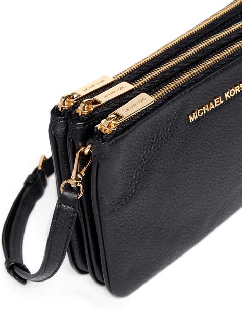 michael kors gusset crossbody black|michael kors small crossbody black.